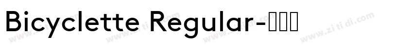 Bicyclette Regular字体转换